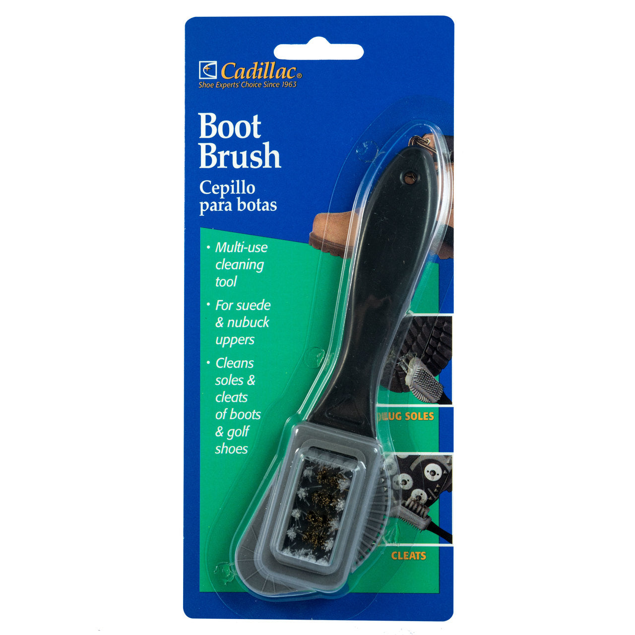 Boot and Shoe Multi Use CLEANING BRUSH With Brass Bristles & Nylon